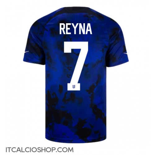 stati Uniti Giovanni Reyna #7 Seconda Maglia Mondiali 2022 Manica Corta